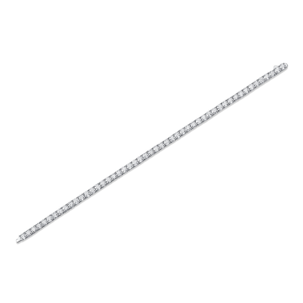 Celestial Veil – Silver Moissanite Bracelet