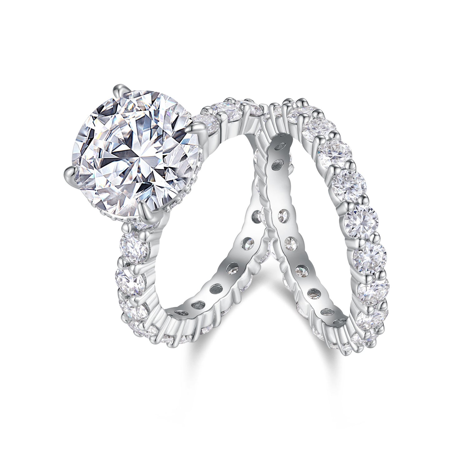 Eternal Promise – Silver Ring Set