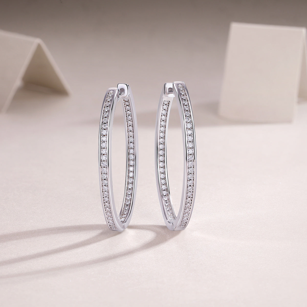 Sparkling Elegance – Moissanite Silver Stud Earrings