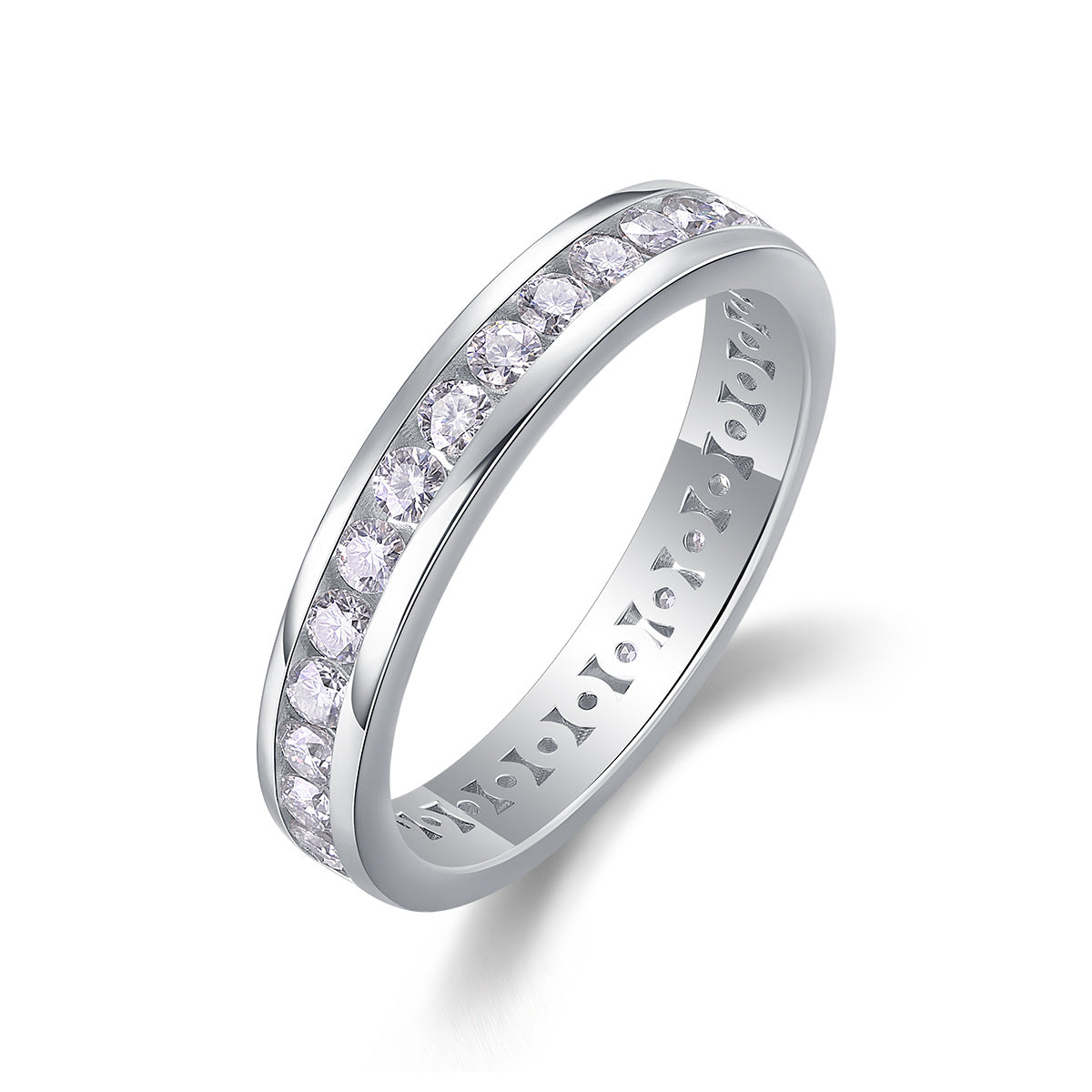 Eternal Brilliance – Moissanite Silver Ring
