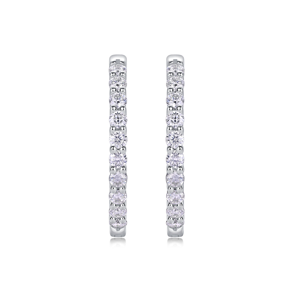 Oceanic Muse – Moissanite Silver Earrings