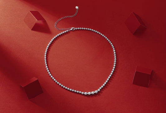 Radiant Oath – Moissanite Silver Pendant Necklace