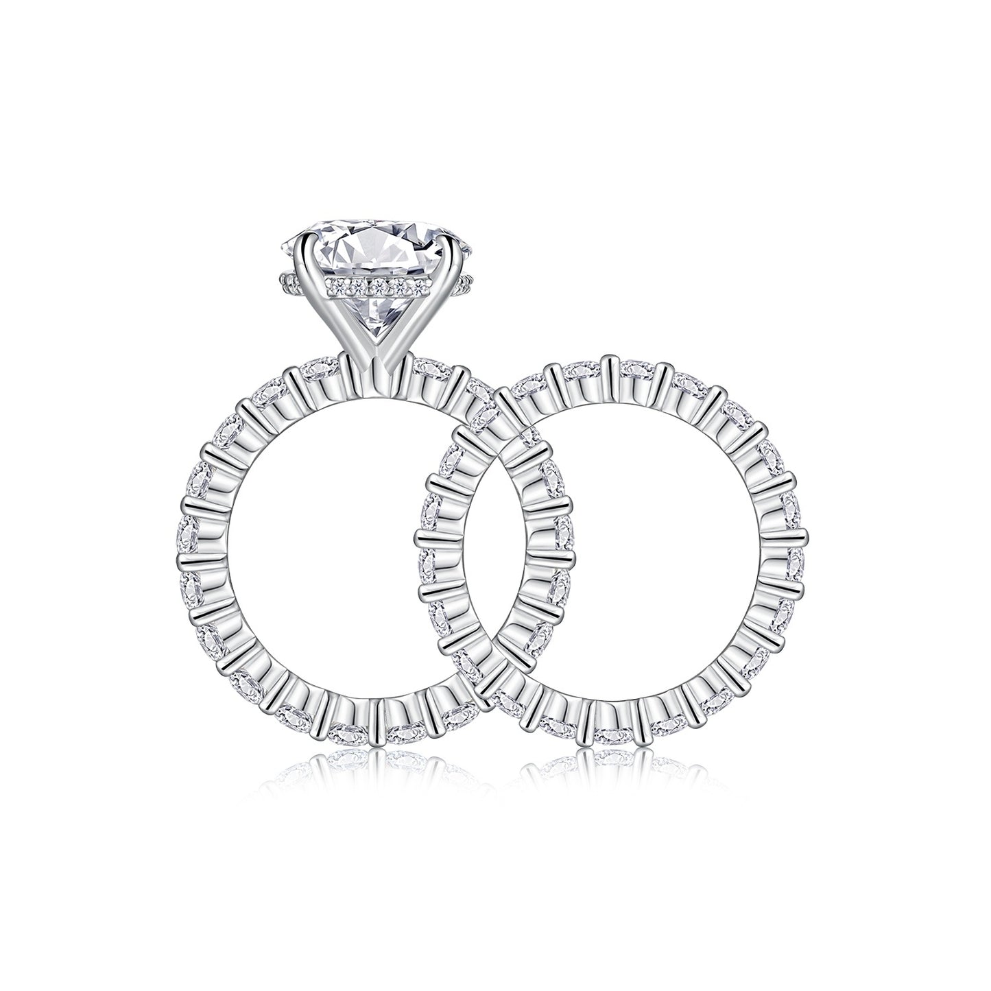 Eternal Promise – Silver Ring Set