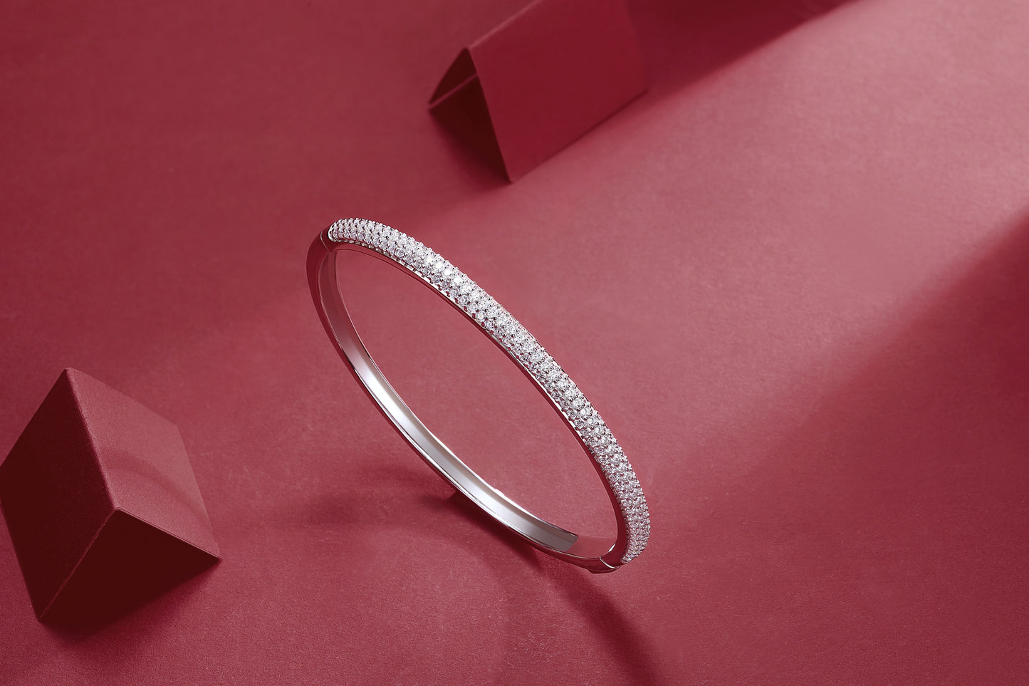 Moonlit Whisper – Moissanite Silver Bracelet