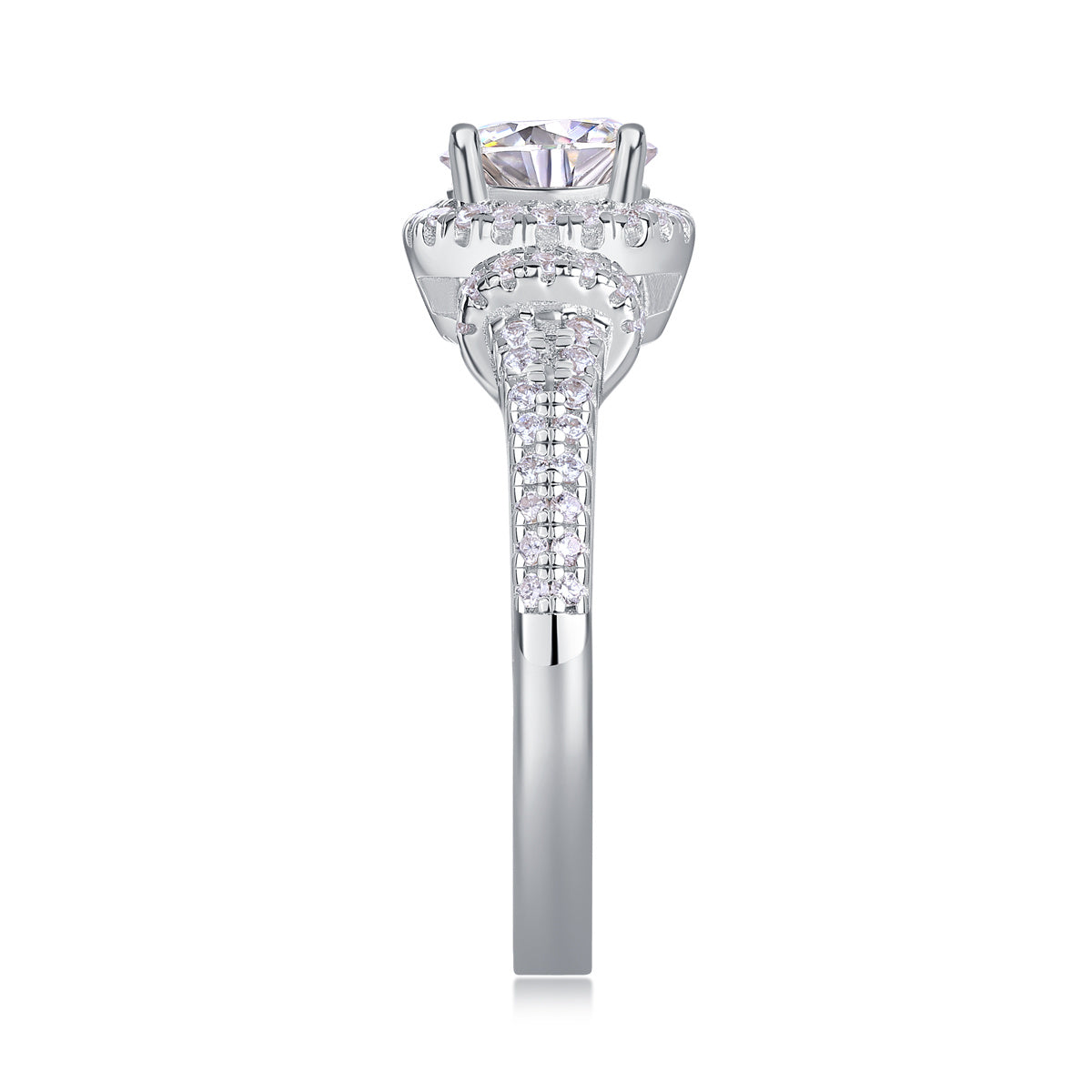 Eternal Vow – Moissanite Silver Wedding Ring
