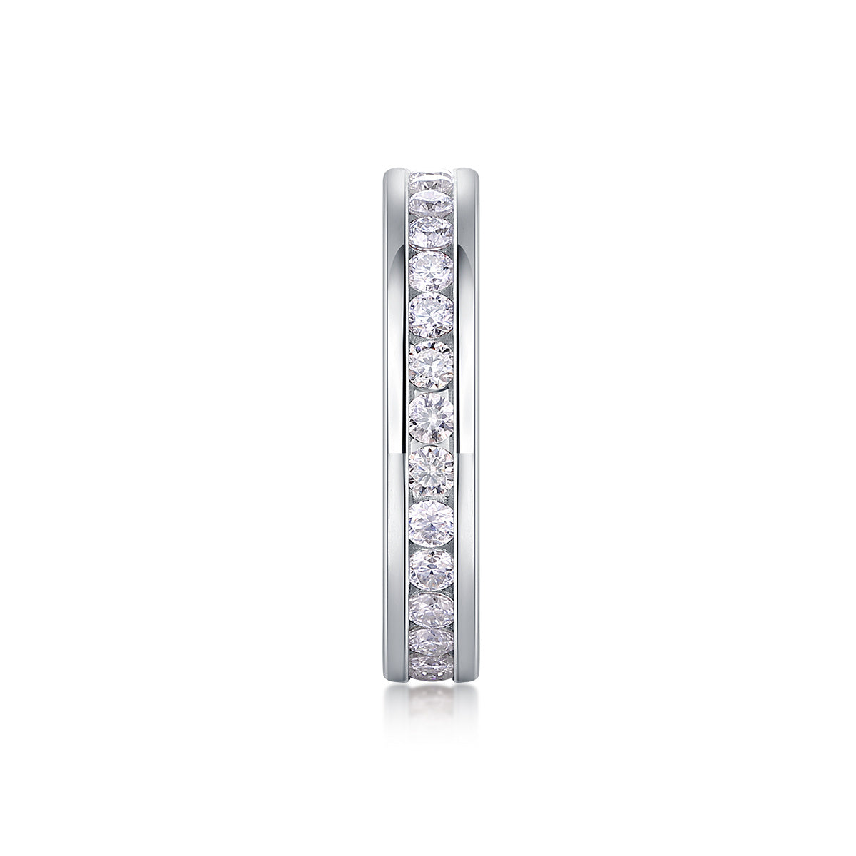 Eternal Brilliance – Moissanite Silver Ring