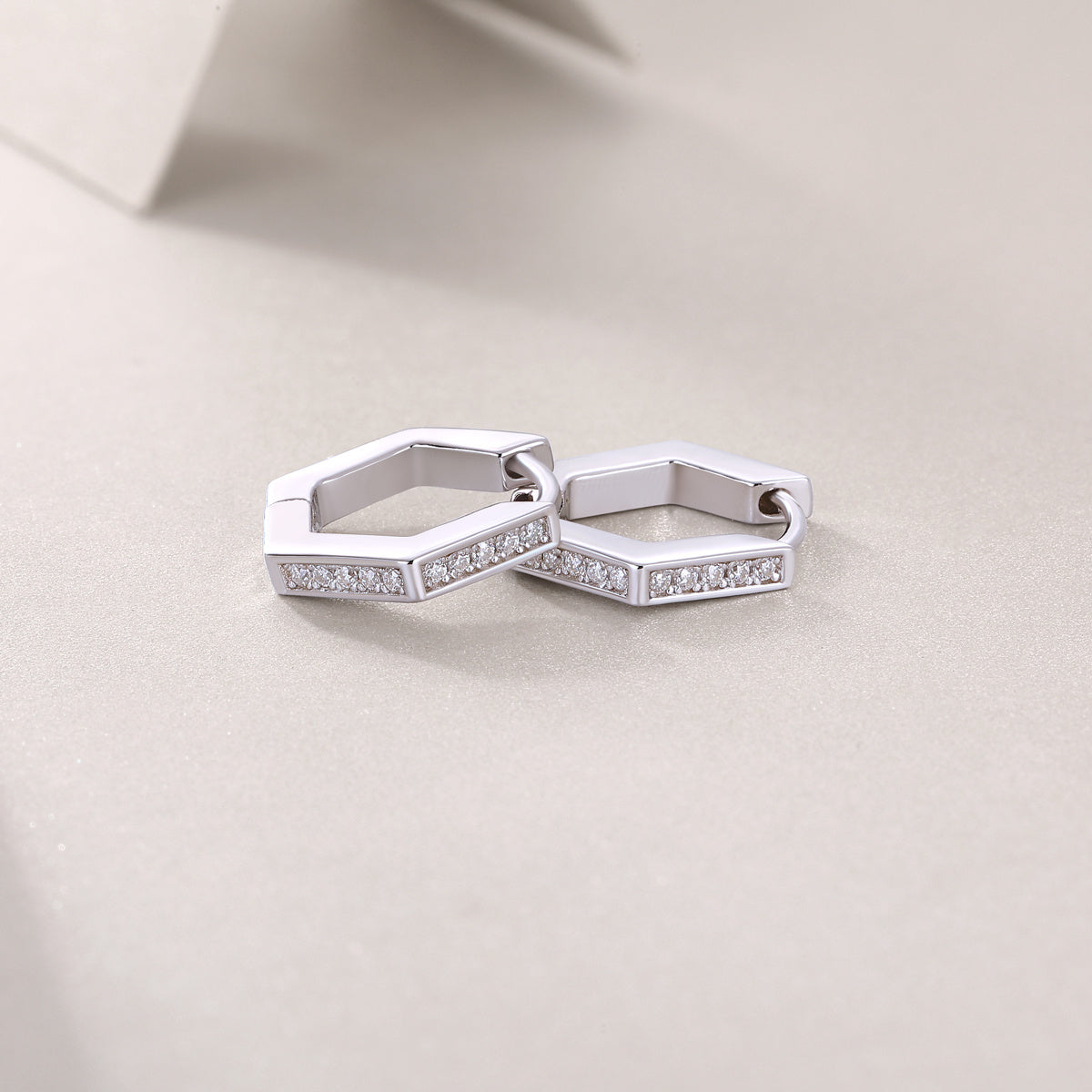 Celestial Spark – Moissanite Sterling Silver Stud Earrings
