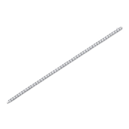Celestial Veil – Silver Moissanite Bracelet