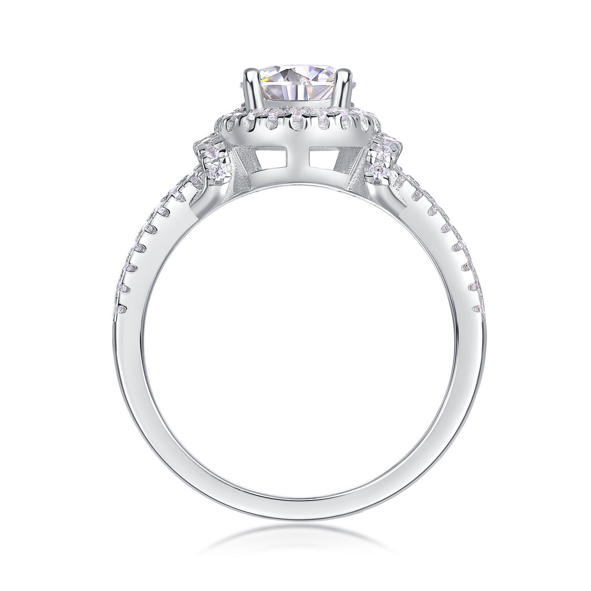 Eternal Vow – Moissanite Silver Wedding Ring