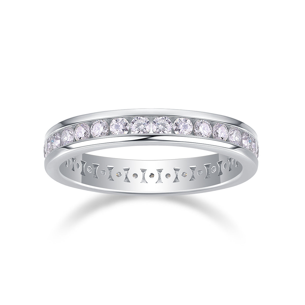 Eternal Brilliance – Moissanite Silver Ring