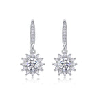 Luxe Harmony – Moissanite Sterling Silver Earrings Set