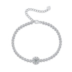 Magpie’s Passage – Silver Moissanite Bracelet