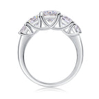 Sparkling Infinity – Moissanite Silver Ring