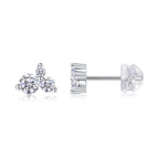 Ocean Whisper – Moissanite Silver Earrings