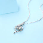 Starlit Skyline – Moissanite Silver Pendant Necklace