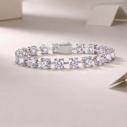Eternal Moment – Silver Moissanite Bracelet