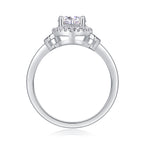 Guiding Light – Moissanite Silver Ring Set