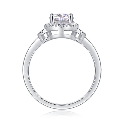Guiding Light – Moissanite Silver Ring Set