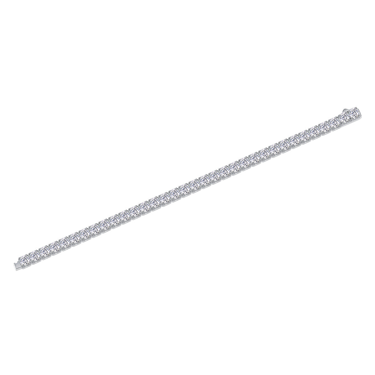 Cosmic Embrace – Silver Moissanite Bracelet