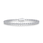 Luminous Night – Silver Moissanite Bracele