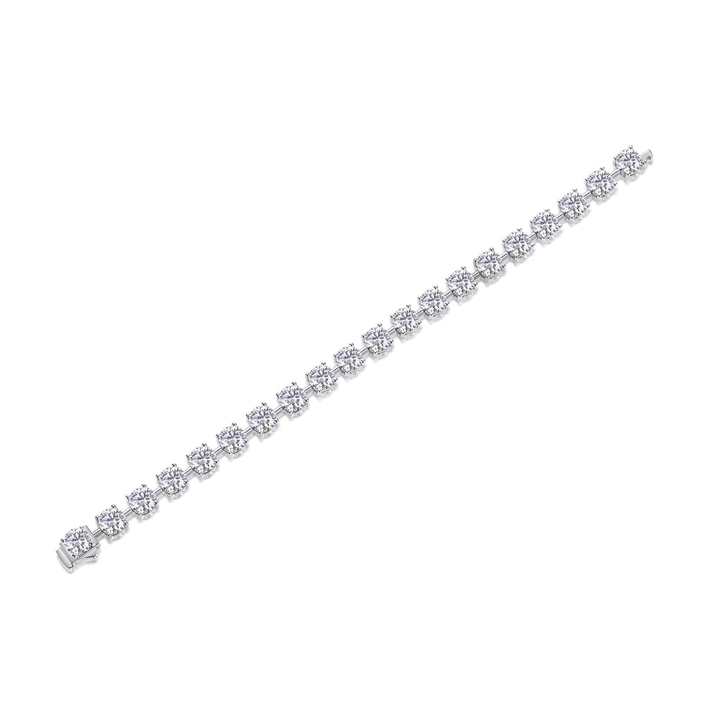Eternal Moment – Silver Moissanite Bracelet