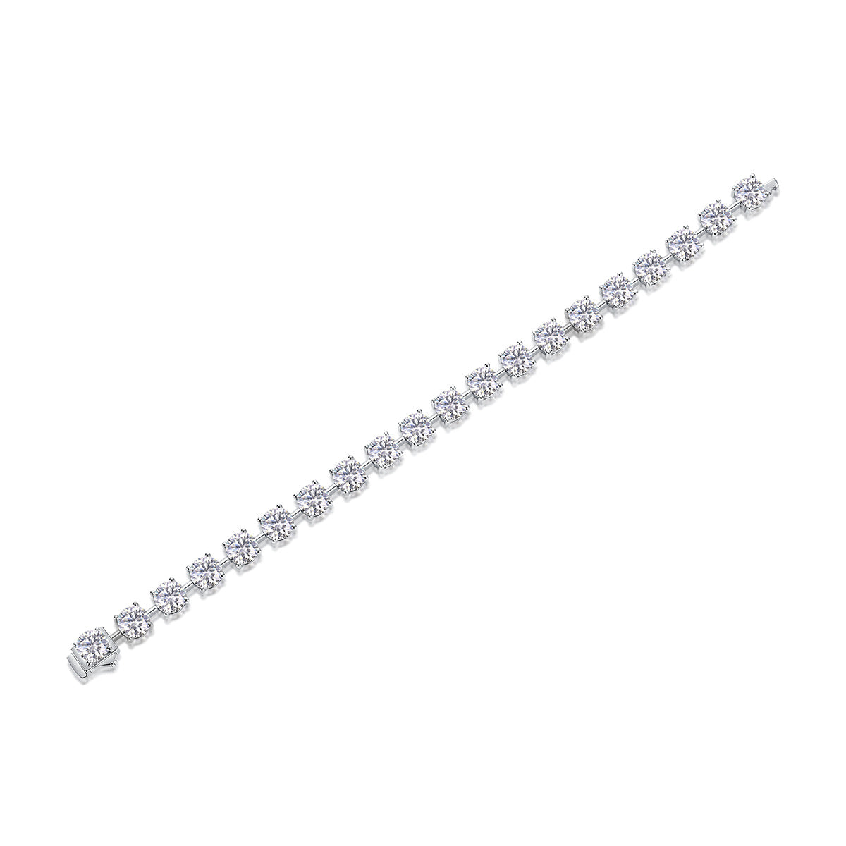 Eternal Moment – Silver Moissanite Bracelet