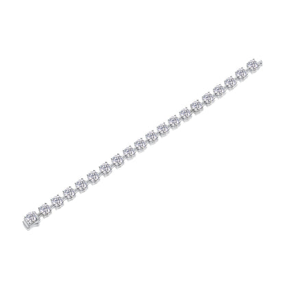 Eternal Moment – Silver Moissanite Bracelet