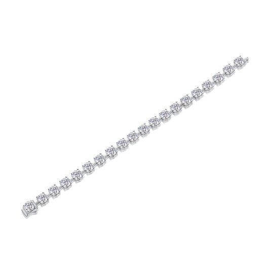 Eternal Moment – Silver Moissanite Bracelet