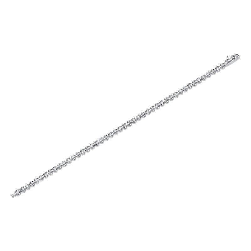 Luminous Night – Silver Moissanite Bracele