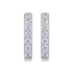 Radiant Resolve – Moissanite Silver Earrings