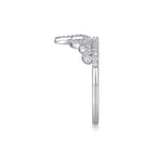 Regal Radiance – Moissanite Silver Crown Ring