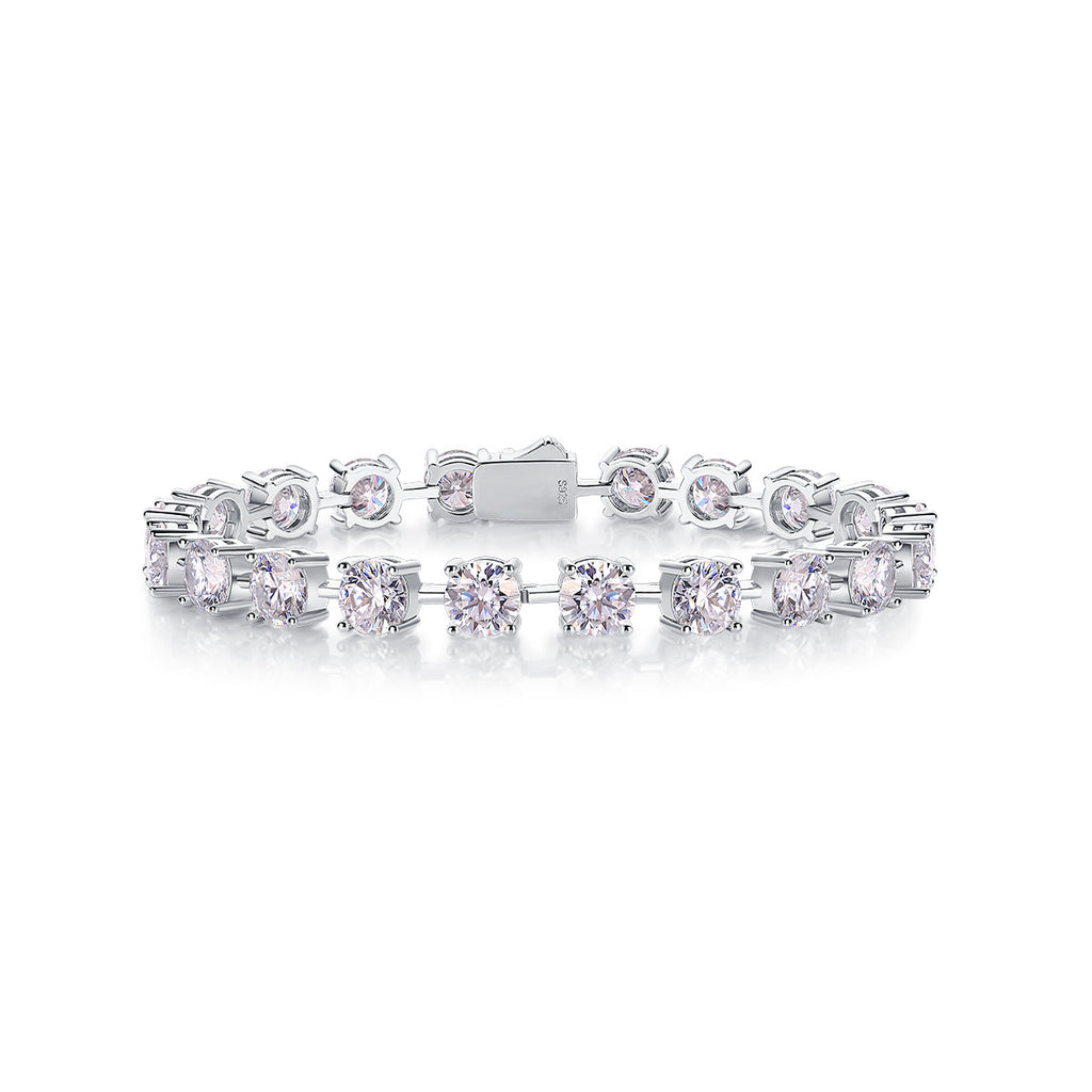 Eternal Moment – Silver Moissanite Bracelet