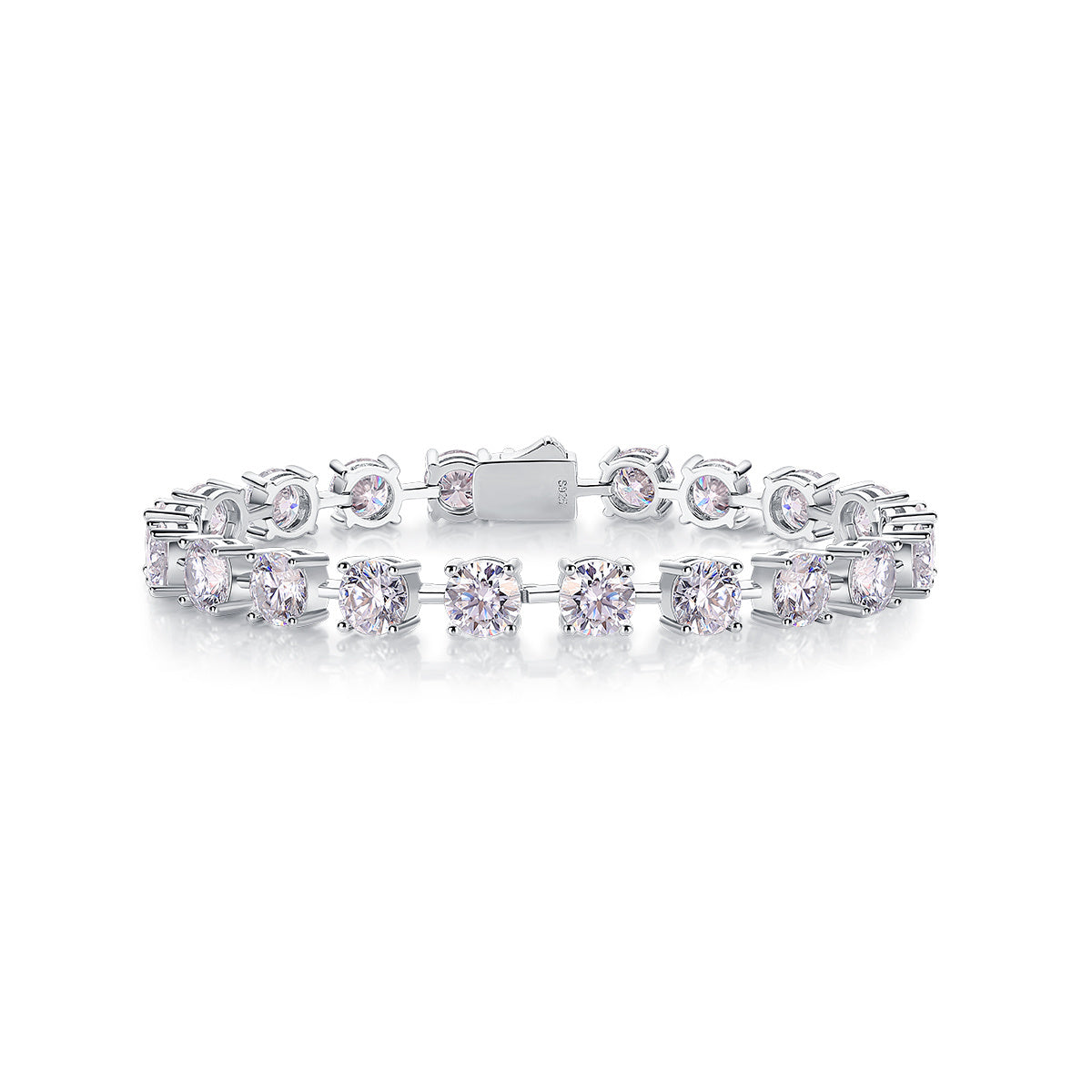 Eternal Moment – Silver Moissanite Bracelet
