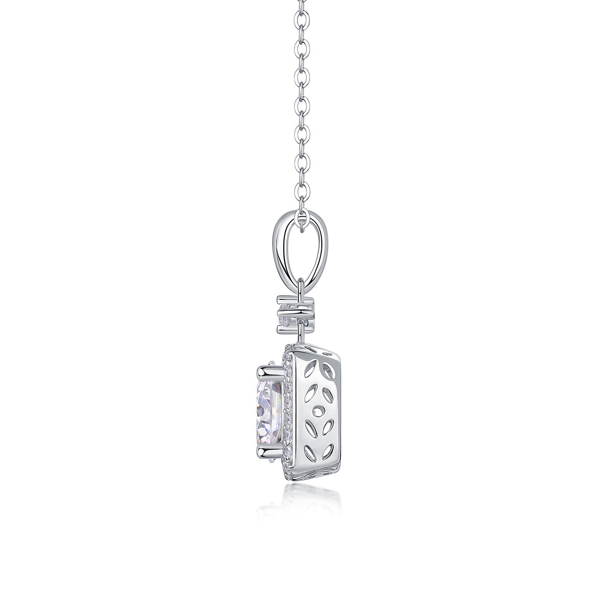 Pure Grace – Moissanite Silver Pendant Necklace