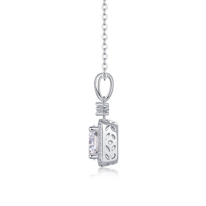 Pure Grace – Moissanite Silver Pendant Necklace