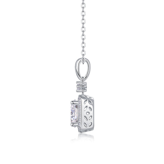 Pure Grace – Moissanite Silver Pendant Necklace