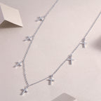 Holy Light Cross - A Fashionable And Luxurious Diamond Jewelry Pendant Set With Moissanite S925 Sterling Silver And Platinum Plating