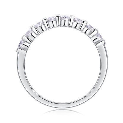 Luminous Elegance – Moissanite Silver Ring