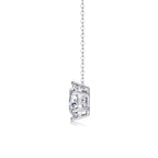 Twilight Blossom – Silver Moissanite Pendant Necklace