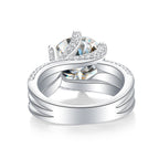 Grand Radiance – Moissanite Silver Ring
