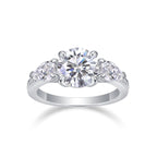 Radiant Empress – Moissanite Silver Ring