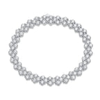 Moonlight Trail – Silver Moissanite Bracelet