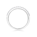 Twin Radiance – Double Row Moissanite Silver Ring