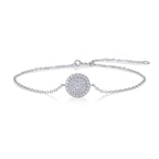 Celestial Bloom – Moissanite Silver Bracelet