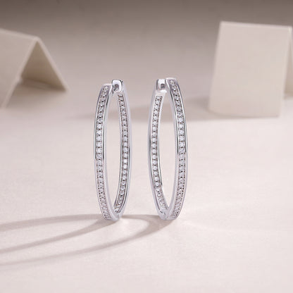 Sparkling Elegance – Moissanite Silver Stud Earrings