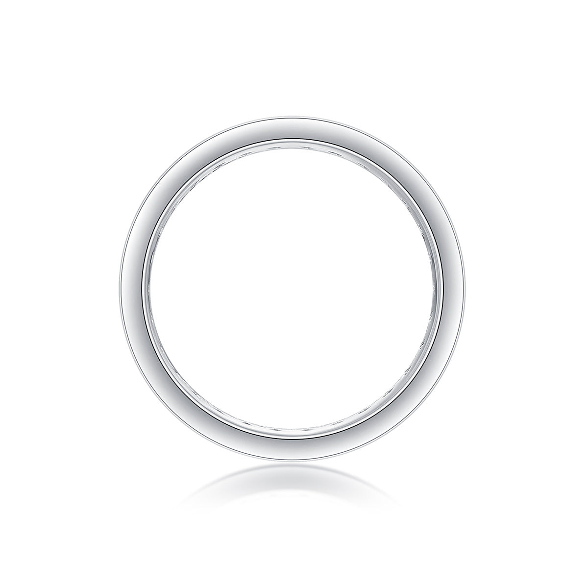 Eternal Brilliance – Moissanite Silver Ring