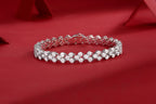 Moonlight Trail – Silver Moissanite Bracelet