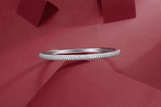 Moonlit Whisper – Moissanite Silver Bracelet