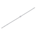 Steadfast Glow – Silver Moissanite Bracelet