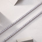 Frosted Serenity – Moissanite Silver Necklace